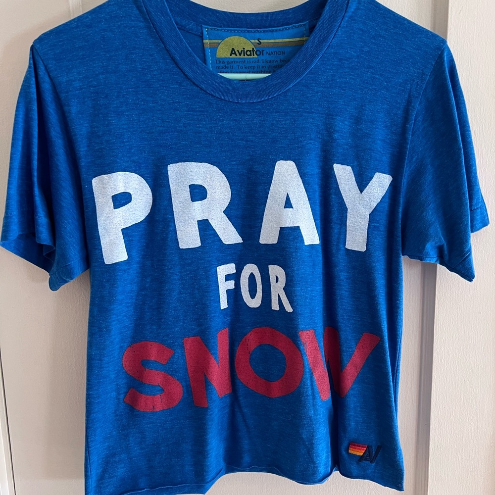 Aviator Nation Tee Pray for Snow